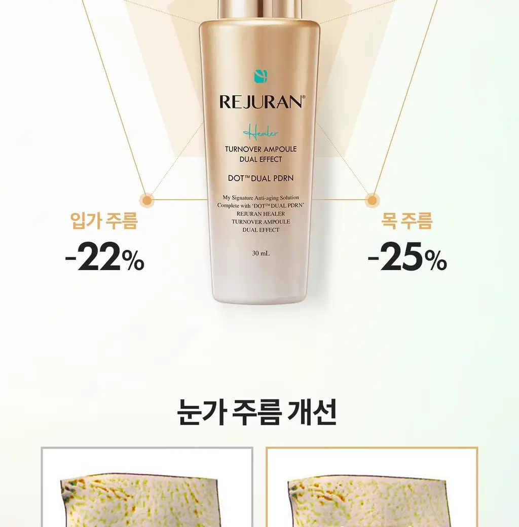 [한정수량/오리지널 c-PDRN] 리쥬란 힐러 턴오버 앰플 듀얼 이펙트 30ml 기획(+7ml) 상세페이지 22